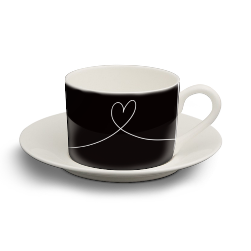 One Love - personalised cup and saucer by Adam Regester