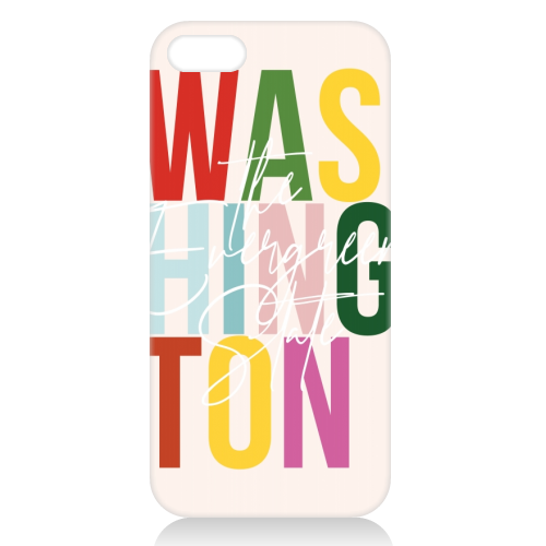 Washington "The Evergreen State" Color State - unique phone case by Toni Scott