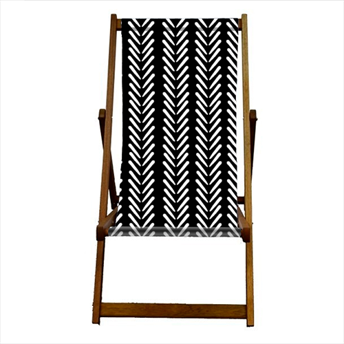 Mud Cloth Arrow Glam #2 #pattern #decor #art - canvas deck chair by Anita Bella Jantz