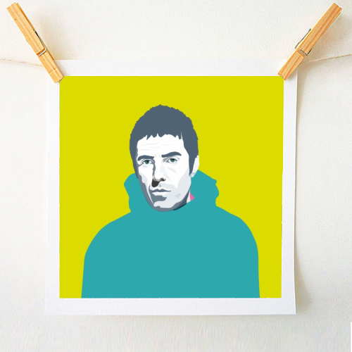 Liam Gallagher Oasis Wonderwall British Music Artist Rocker - A1 - A4 art print by SABI KOZ