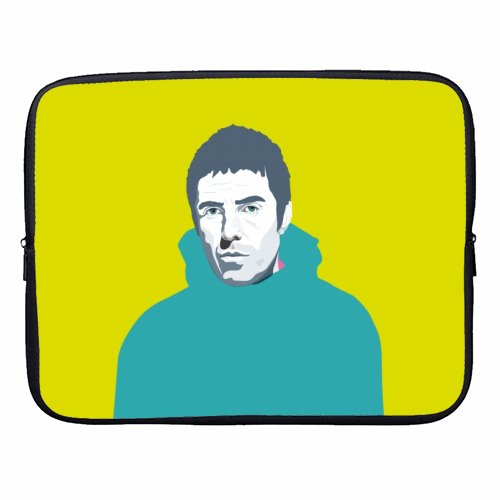 Liam Gallagher Oasis Wonderwall British Music Artist Rocker - designer laptop sleeve by SABI KOZ