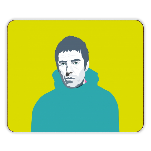 Liam Gallagher Oasis Wonderwall British Music Artist Rocker - designer placemat by SABI KOZ
