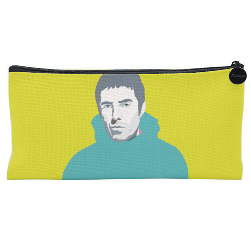Liam Gallagher Oasis Wonderwall British Music Artist Rocker - flat pencil case by SABI KOZ