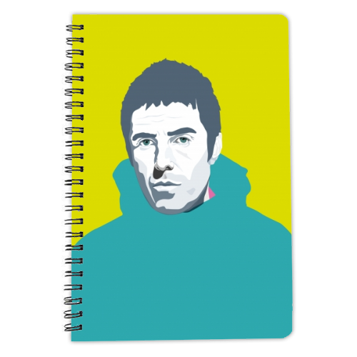 Liam Gallagher Oasis Wonderwall British Music Artist Rocker - personalised A4, A5, A6 notebook by SABI KOZ