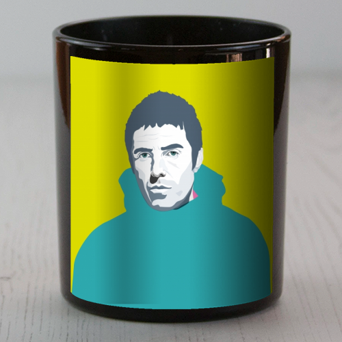 Liam Gallagher Oasis Wonderwall British Music Artist Rocker - scented candle by SABI KOZ