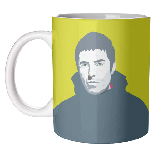 Liam Gallagher Oasis Wonderwall British Music Artist Rocker - unique mug by SABI KOZ