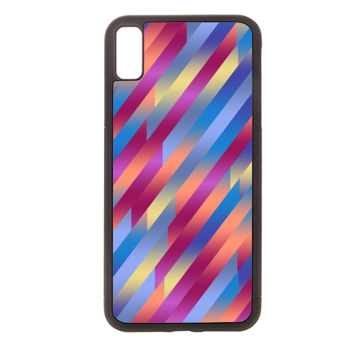 Funky Colorful Stripes - stylish phone case by Kaleiope Studio