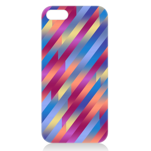 Funky Colorful Stripes - unique phone case by Kaleiope Studio