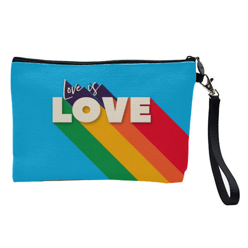 LOVE IS LOVE - pretty makeup bag by Ania Wieclaw