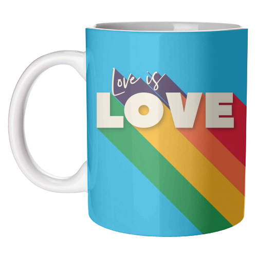 LOVE IS LOVE - unique mug by Ania Wieclaw
