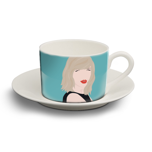 Taylor Swift - personalised cup and saucer by Cheryl Boland