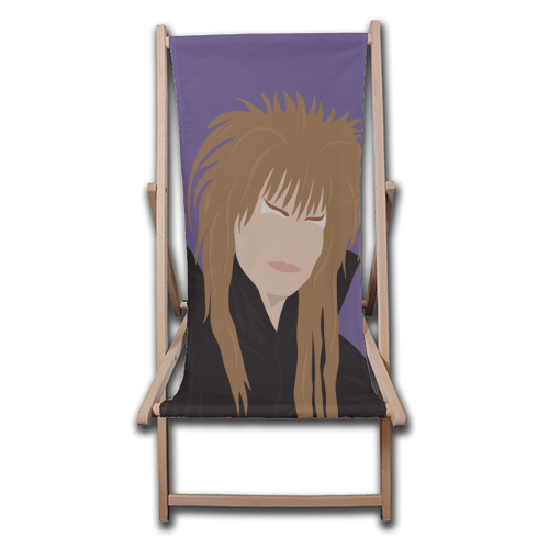 David Bowie - canvas deck chair by Cheryl Boland