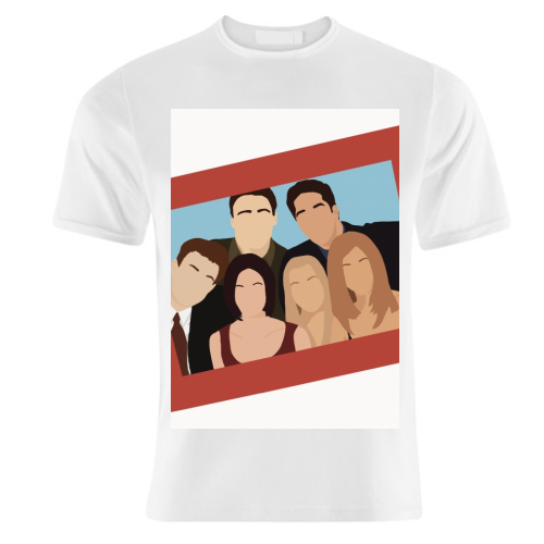 Friends Group Portrait - unique t shirt by Cheryl Boland