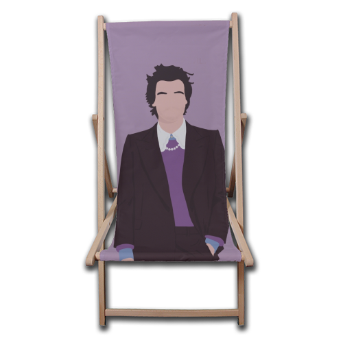 Harry Styles - canvas deck chair by Cheryl Boland