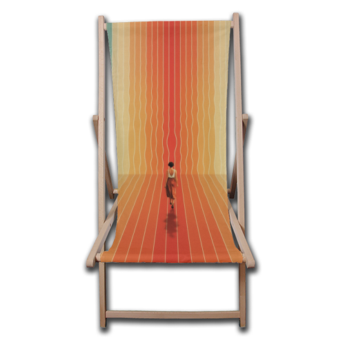 70s Summer Vibes - canvas deck chair by taudalpoi