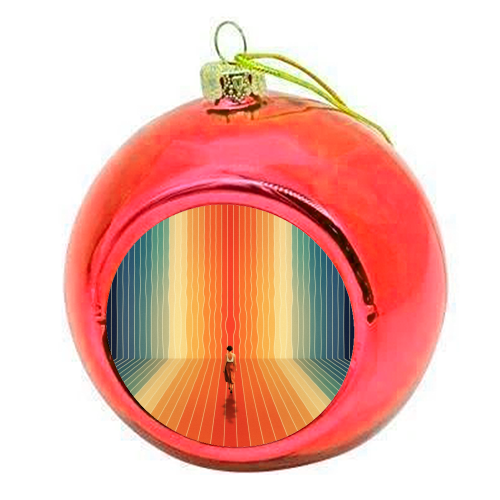 70s Summer Vibes - colourful christmas bauble by taudalpoi