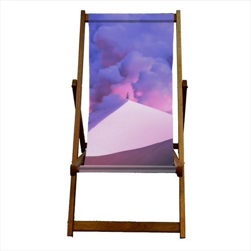 Purple Desert - canvas deck chair by taudalpoi