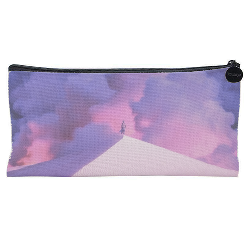Purple Desert - flat pencil case by taudalpoi