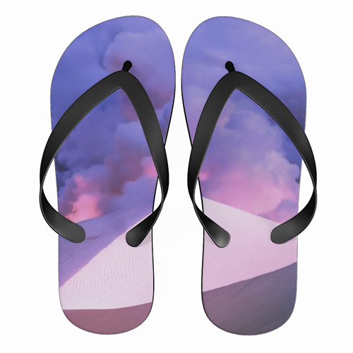 Purple Desert - funny flip flops by taudalpoi