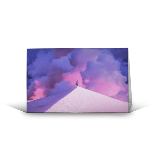 Purple Desert - funny greeting card by taudalpoi