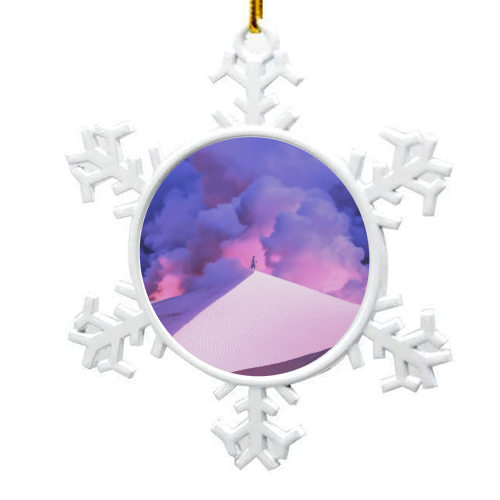 Purple Desert - snowflake decoration by taudalpoi