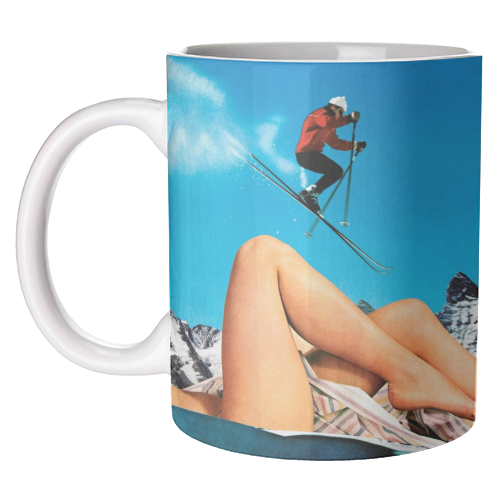 Ski Jump - unique mug by taudalpoi