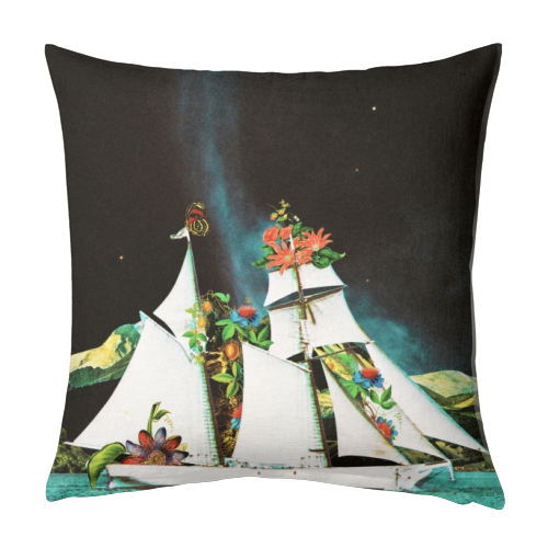 The Spaceflower - designed cushion by taudalpoi
