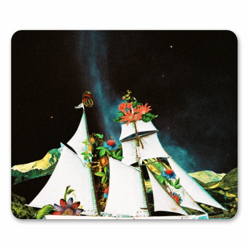 The Spaceflower - funny mouse mat by taudalpoi