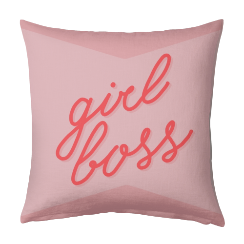 GIRL BOSS - designed cushion by Hollie Mills