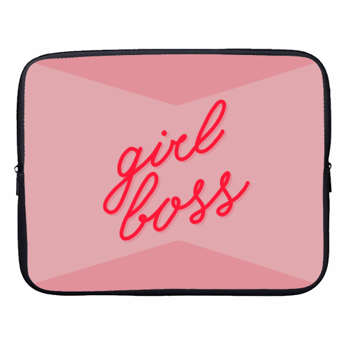 GIRL BOSS - designer laptop sleeve by Hollie Mills
