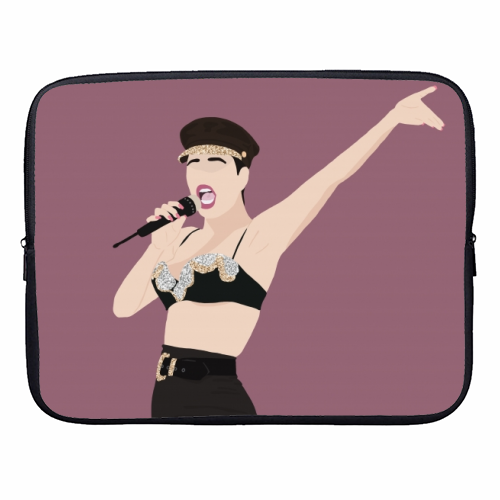 Selena - designer laptop sleeve by Cheryl Boland