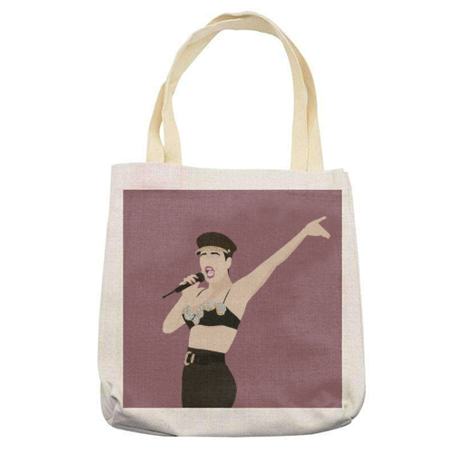 Selena - printed tote bag by Cheryl Boland
