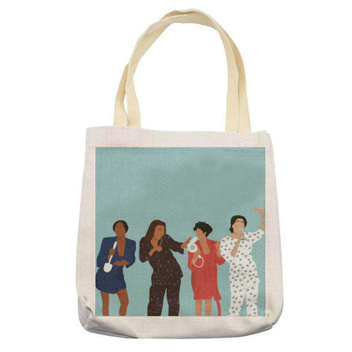 Living Single - printed tote bag by Cheryl Boland