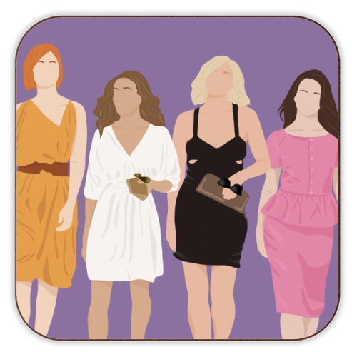 Sex and the city - personalised beer coaster by Cheryl Boland