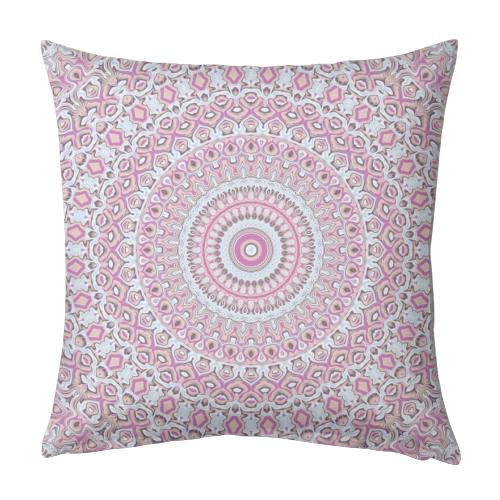 Boho Colorful Funky Mandala - designed cushion by Kaleiope Studio