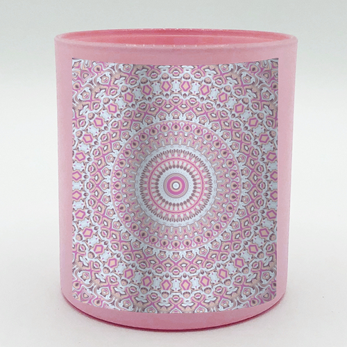 Boho Colorful Funky Mandala - scented candle by Kaleiope Studio