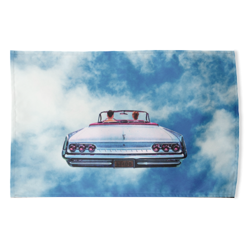 Cloud Drive - funny tea towel by taudalpoi