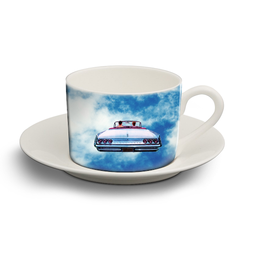Cloud Drive - personalised cup and saucer by taudalpoi