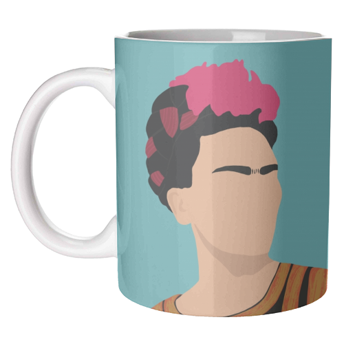 Frida - unique mug by Cheryl Boland