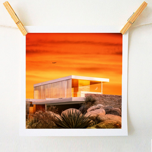 Retro Summer House - A1 - A4 art print by taudalpoi