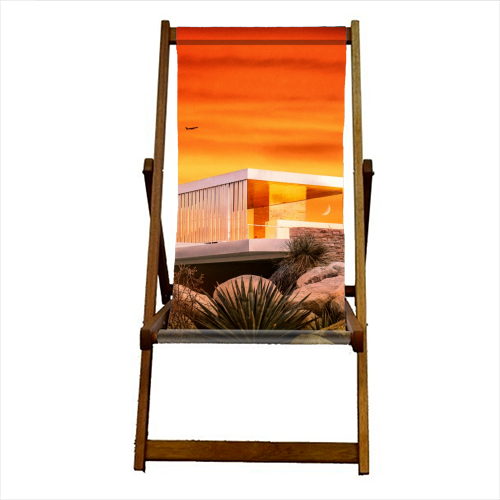 Retro Summer House - canvas deck chair by taudalpoi