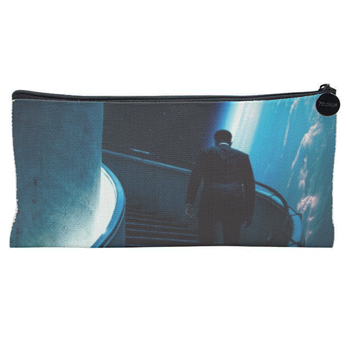 Stairway To The Stars - flat pencil case by taudalpoi