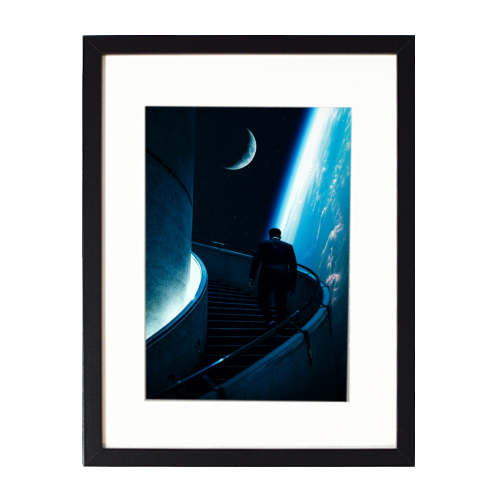 Stairway To The Stars - framed poster print by taudalpoi