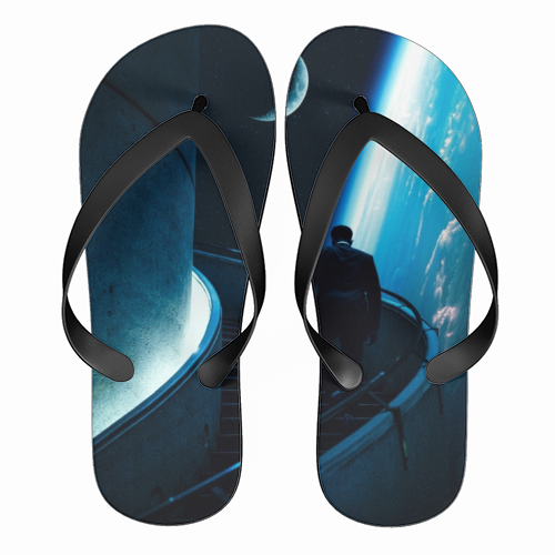 Stairway To The Stars - funny flip flops by taudalpoi