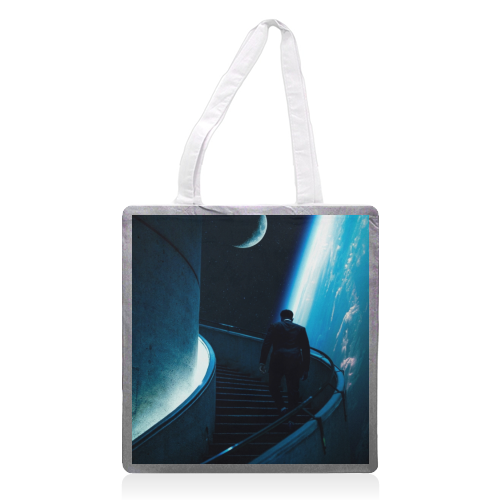 Stairway To The Stars - printed tote bag by taudalpoi