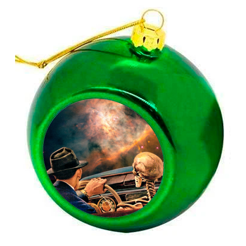 Space Riders! - colourful christmas bauble by taudalpoi