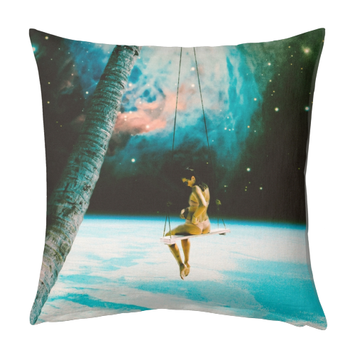 Hanging Out In Space - designed cushion by taudalpoi