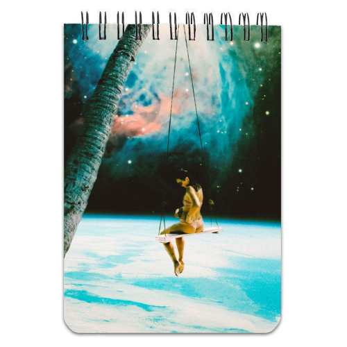 Hanging Out In Space - personalised A4, A5, A6 notebook by taudalpoi