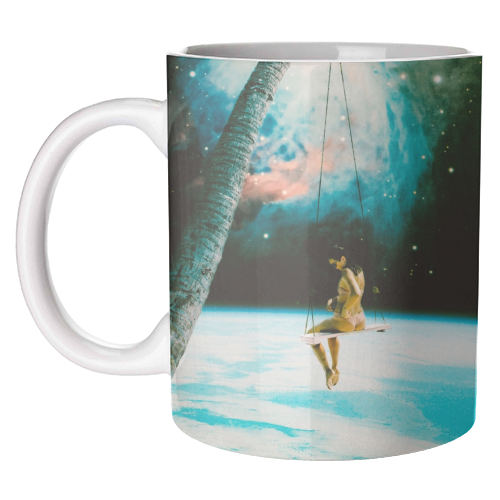 Hanging Out In Space - unique mug by taudalpoi