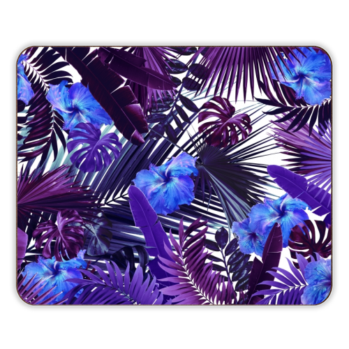 Tropical Hibiscus Flower Jungle Pattern #3 #tropical #decor #art - designer placemat by Anita Bella Jantz